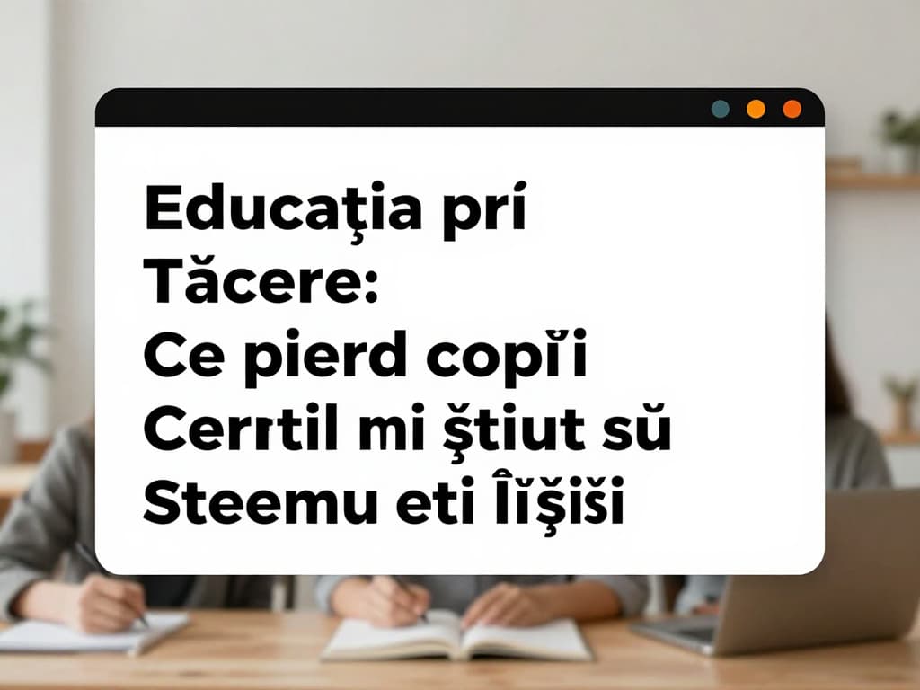 Educația prin Tăcere: Ce Pierd Copiii Când Nu Mai Știu Să Stea cu Ei Înșiși 5 featured 440aa4af