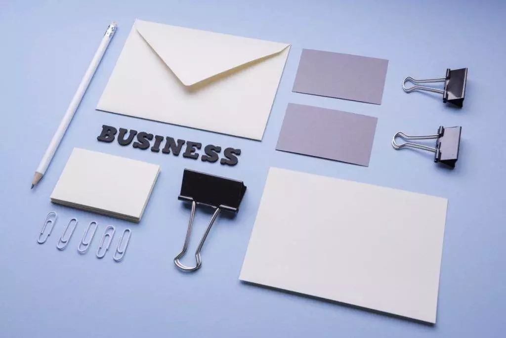 empty business card envelope