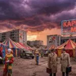 Razboiul rece cauze si consecinte 9 freepik a surreal carnival setting amid cold war tensions 19549