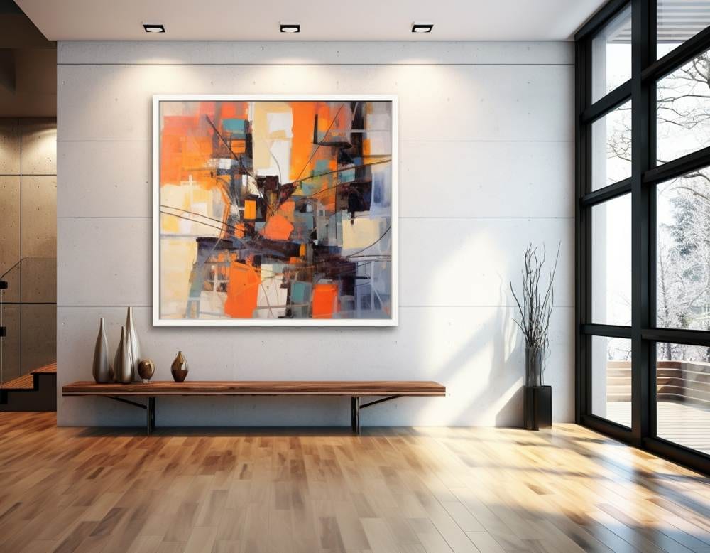 modern styled entryway