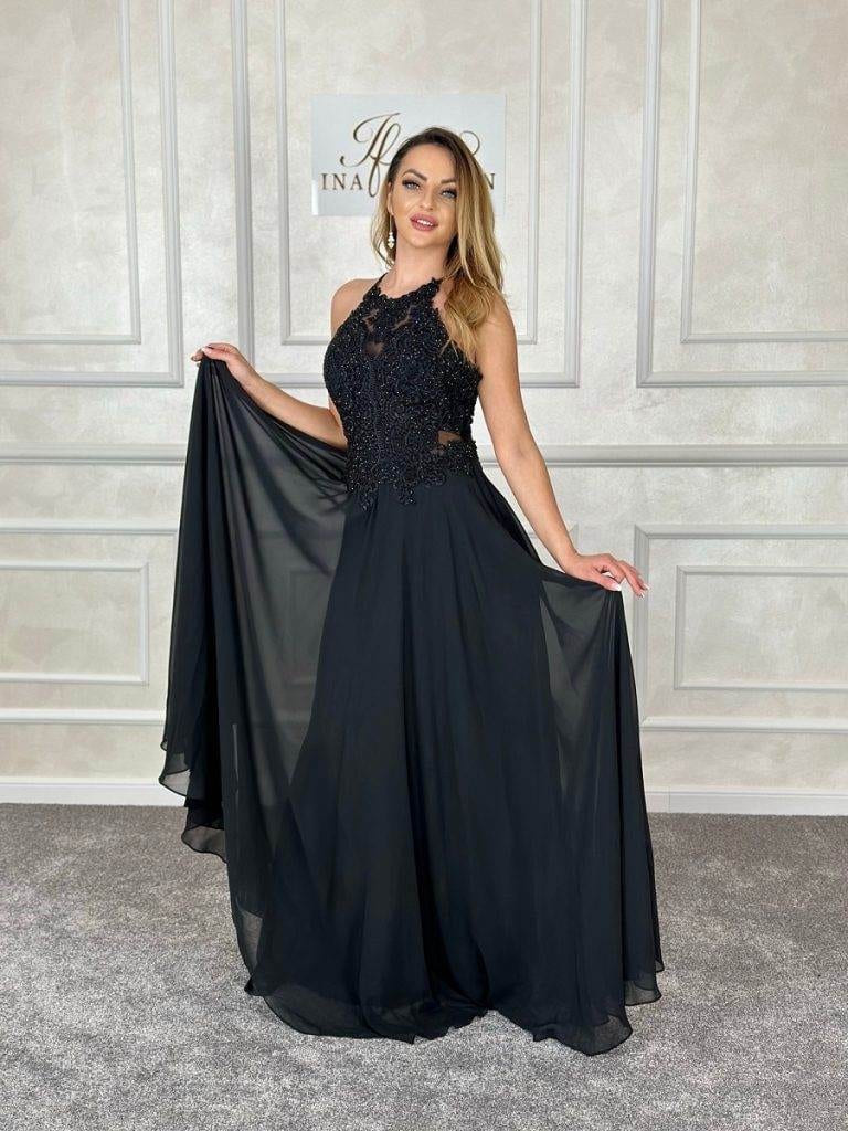 rochie lunga balck queen 304796