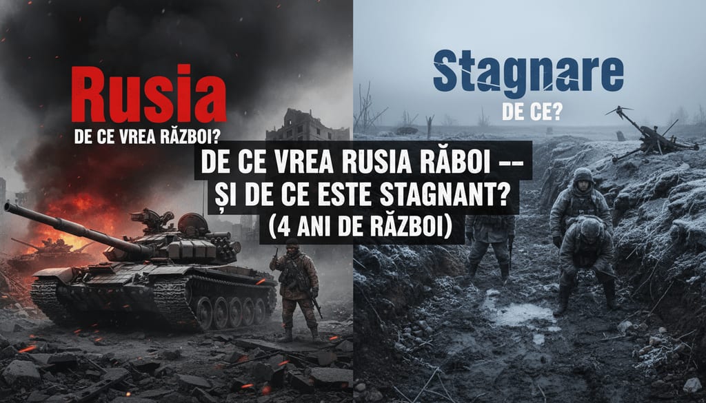 De ce Vrea Rusia Război — și De Ce Stagnează (4 Ani de Razboi)